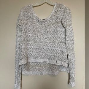 Abercrombie & Fitch cream and gold thread sweater